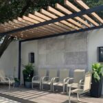 Pergola de viga sintética WPC